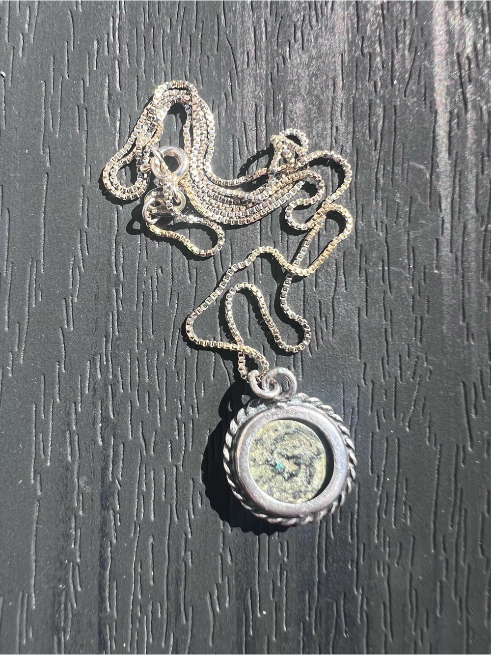 Ancient coin Widow’s Mite necklace